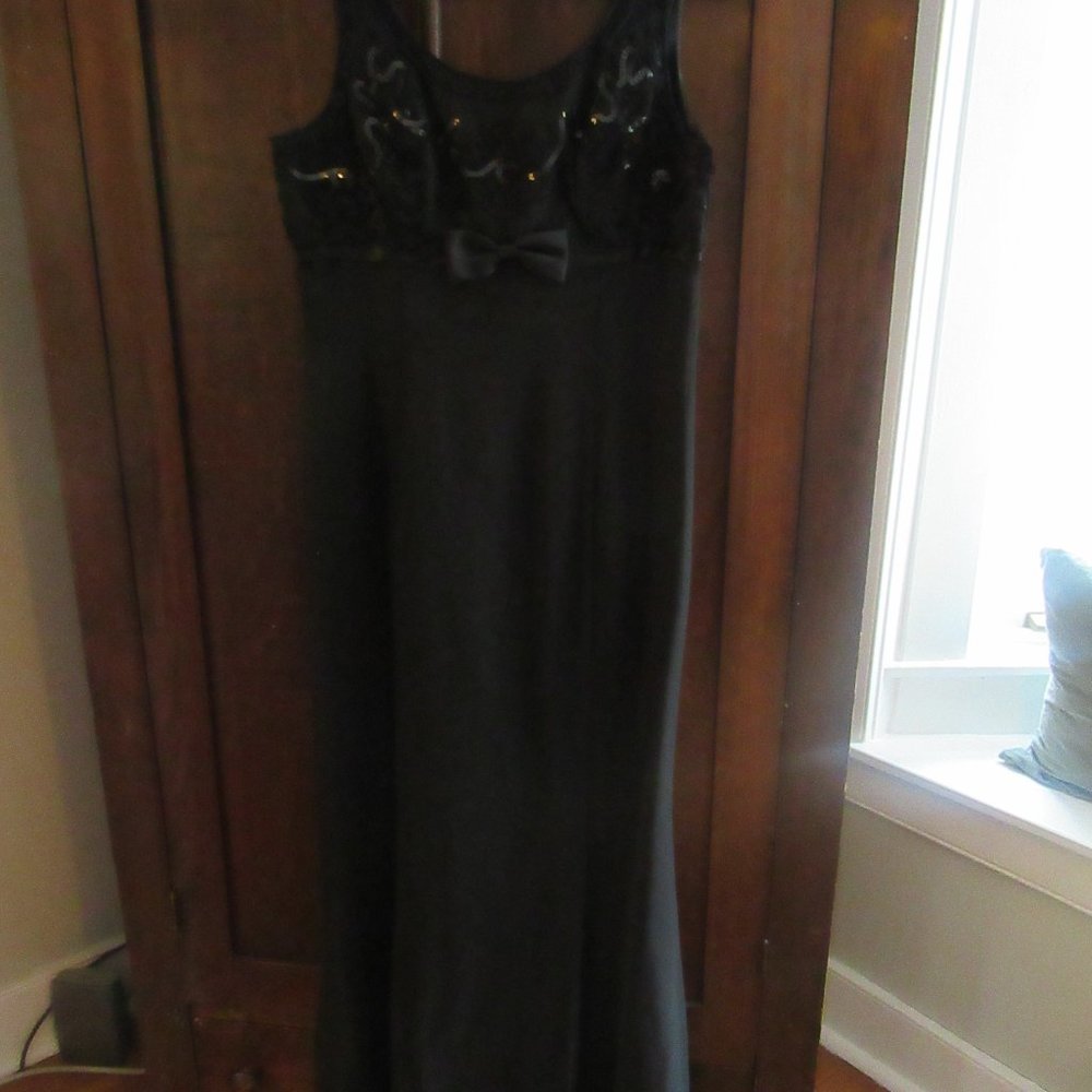 CW Chiffon Black Dress Size 14